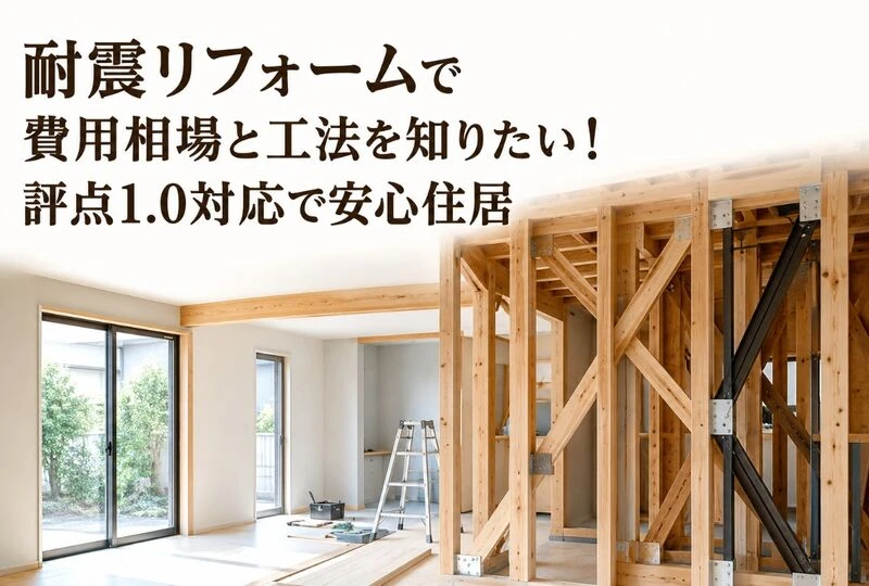 画像22983：耐震リフォームで費用相場と工法を知りたい！評点1.0対応で安心住居