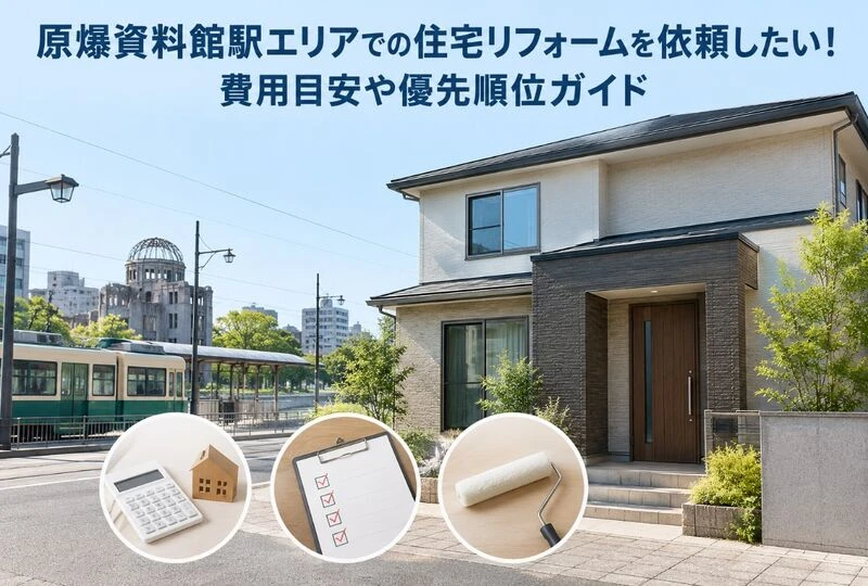 画像23437：原爆資料館駅エリアでの住宅リフォームを依頼したい！費用目安や優先順位ガイド