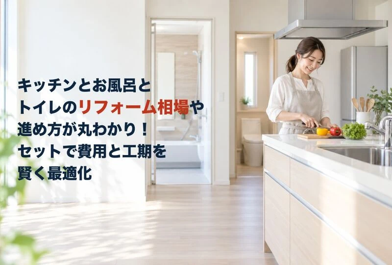 画像23591：キッチンとお風呂とトイレのリフォーム相場や進め方が丸わかり！セットで費用と工期を賢く最適化